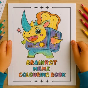 Brainrot Coloring Book 3— A Meme Character Coloring Experience