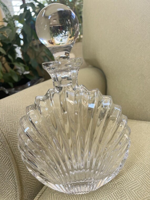 Vintage Villeroy and Boch Platano Crystal Decanter with Stopper Home Bar Barware