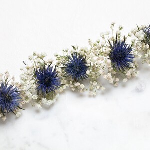 wedding hair pins hair clips Gypsophila eryngium hair pin baby's breath bridal hair pin dried flowers woodland weddings rustic hair pin image 2