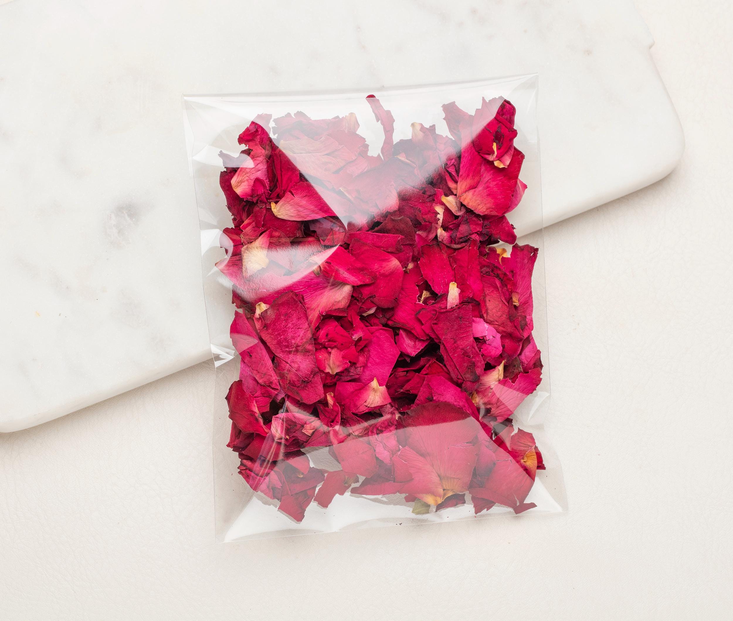 100g Getrocknete Rosenblätter Als Hochzeitskonfetti – Natürliche Blütenblätter Für Partydeko