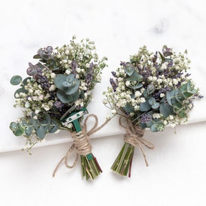 Wedding dry flower boutonnieres, natural and real plants, Wedding mini Dried Flower buttonhole, Wedding accessories, Floral boutonnieres,