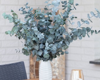 Eucalyptus conservé, gros bouquet, composition florale DIY, décoration d'anniversaire de mariage, 100 % biodégradable naturel, Cinerea, stabilisé