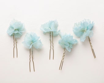 accessori per capelli da sposa, ortensia blu, spilla per torta per capelli, spilla per capelli da sposa, fiori secchi, matrimoni nei boschi, spilla per capelli rustica,