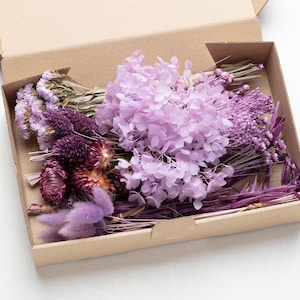 Getrocknete Blumen, natürliche Blumen-Set, DIY Mix, DIY Set, Flower Box, Hochzeit Herbst DIY, Blumendeko, Pampasgras, Lagurus, kreative Projekte