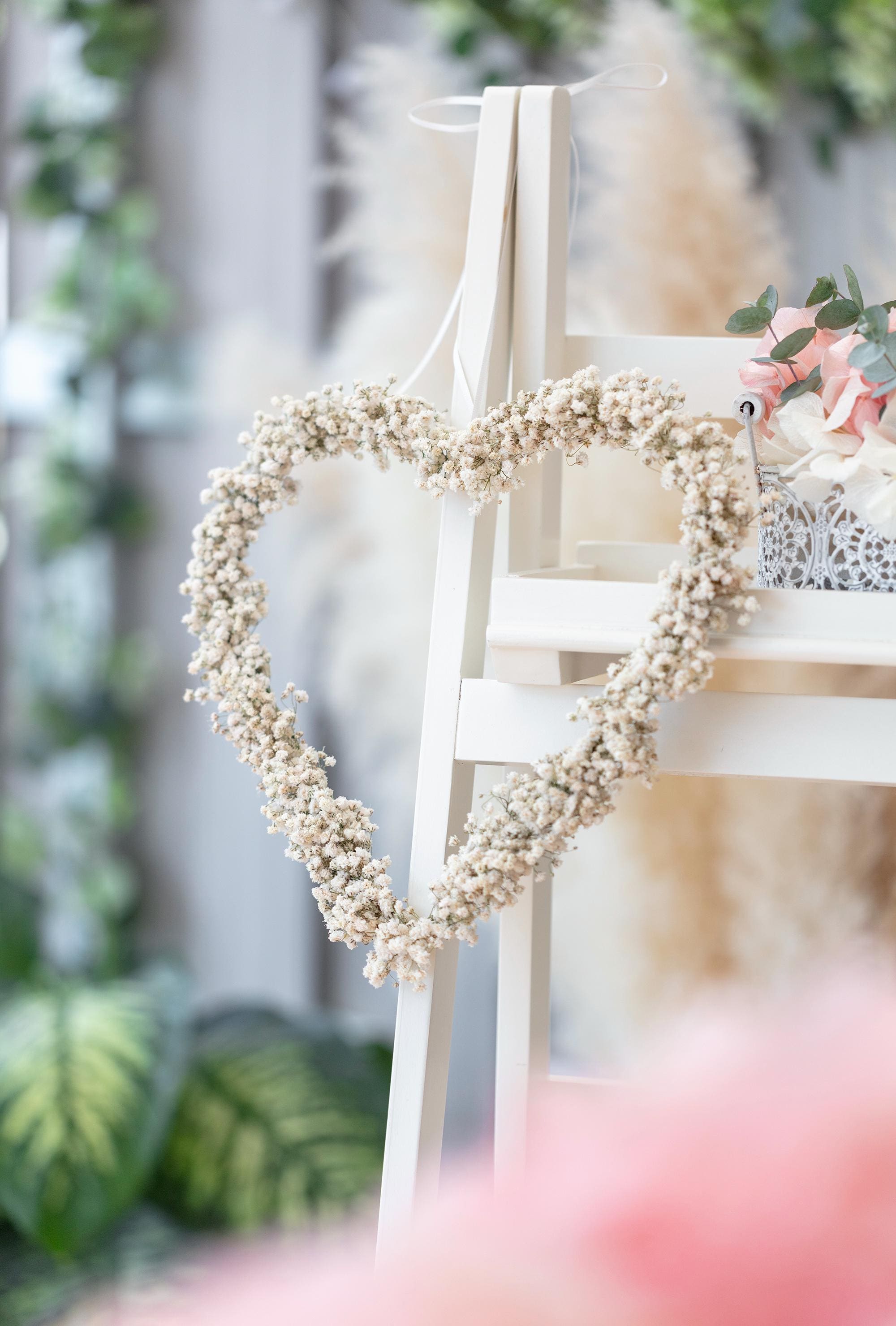Couronne de Fleurs Cœur | Plante Artificielle Déco