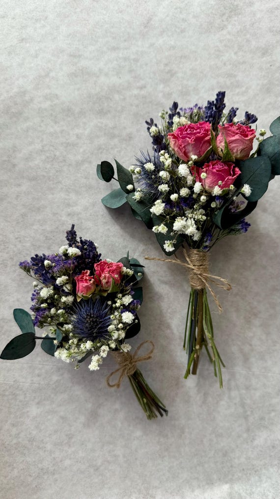 Ramo Pequeño De Flores Secas Y Cereales Para Boda O Centro De Mesa - Altura 12 Pulgadas (30.5 Cm), Estilo Natural Y Bonito