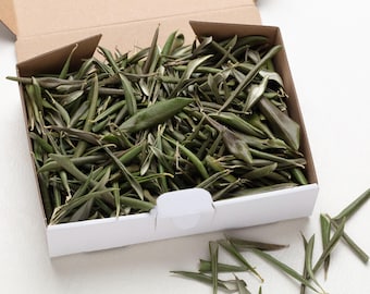 Confeti de boda, hoja de olivo seca, confeti de hoja de olivo, 100% biodegradable, decoración de mesa natural, pétalos de confeti, confeti para lanzar,