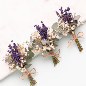 Wedding dry flower boutonnieres, natural and real plants, Wedding mini Dried Flower buttonhole, Wedding accessories, Floral boutonnieres,