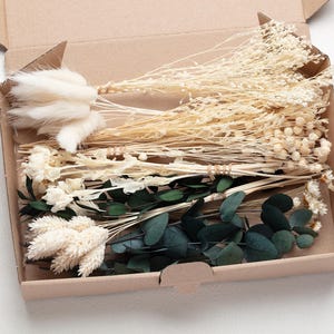 Flores secas, mix de flores DIY, conjunto DIY, caixa de flores, DIY para casamento, buquê de flores secas, capim-dos-pampas, lagurus, phalaris, projetos criativos,