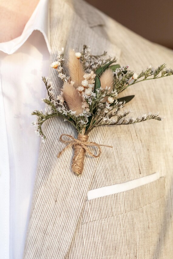 Ramo de flores secas para boda, plantas naturales y reales, mini