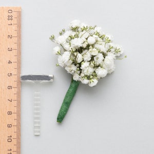 10 - Transparent  Wedding Corsage Clips for Weddings Buttonhole Flowers Corsage Pins