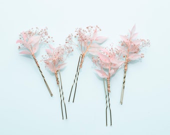 Épingles à cheveux Barbie, pinces à cheveux, épingles à cheveux de mariage, accessoires bohèmes, épingles à cheveux mariage Provence, fleurs séchées, épingle à cheveux rustique,