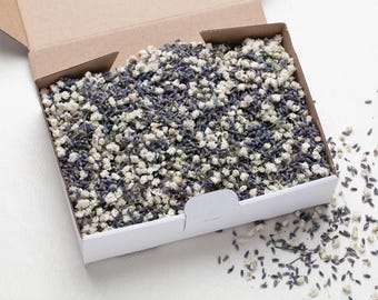 Wedding Confetti, dried baby breath with lavender, flower confetti, biodegradable, natural table decoration, Confetti Petals, Throwing