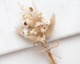 Mini dry flower bouquet, boutonnieres natural and real plants, Wedding mini Dried Flower buttonhole, Wedding accessories Floral boutonnieres