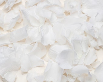 preserved white rose petals, rose petals, Eco-Friendly, Rose Petal Confetti, Natural Wedding Confetti,