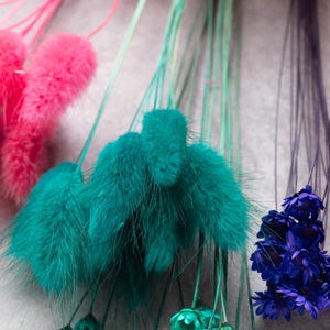 Colorful dried flowers, flower DIY Mix, DIY set, Flower Box, wedding DIY, dried flower bouquet, Bright rainbow, lagurus, Creative Projects, 画像 5