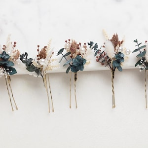 wedding boho hair pins, autumn hair wedding clips, set hair pin, rustic hair pins, preserved flowers, weddings, rustic hair pin,