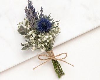 Hochzeit trockene Blume Boutonnieres, natürliche und echte Pflanzen, Hochzeit mini Dried Flower Knopfloch, Hochzeit Zubehör, Florale Boutonnieres,