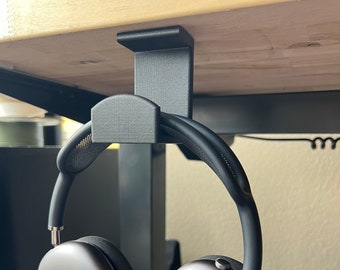 Under Desk Headphone Hanger, Headset Holder (Adhesive Included)