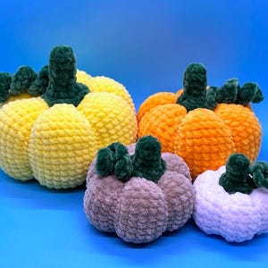 PUMPKIN Crochet Pattern (4 sizes)