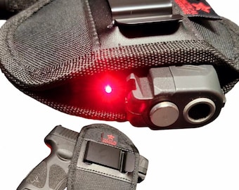Universal laser iwb optic holster fits viridian holosun lasermax Cr tactical defense gen 2 medium