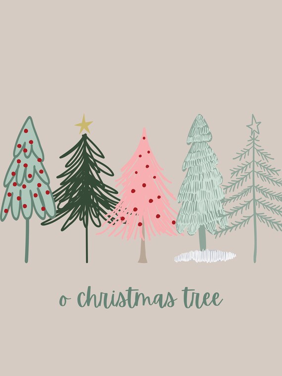 O Christmas Tree Digital Print - Etsy