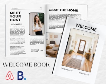 Airbnb Welcome Book, Airbnb Real Estate, Airbnb Vacation Rental, Welcome Guidebook, Airbnb Printable Signs Made in Canva, Airbnb Sign Bundle