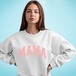 Pink Mama Varsity Svg /DIGITAL FILE/Mum Varsity Svg/ Mom life png/Mother's Day svg/Arched college Svg/Transparent Sublimation Design