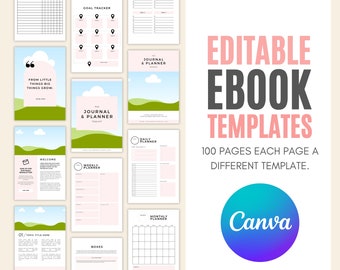 PLR Manifestation Journal | Editable Canva Templates | Manifesting Journal | Canva Planner | Commercial license | Resell rights