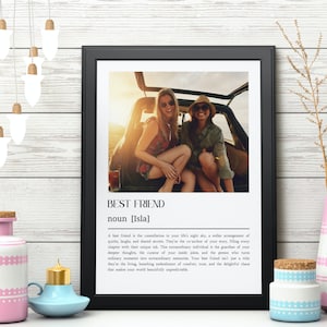 Best Friend Print Custom Prints Gift for Her Soul Sister Print Best Friend Picture Téléchargement numérique Best Friend Definition Print