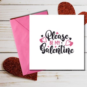PRINTABLE Happy Galentine&#39;s Day Card Digital Download, Printable Valentine for Friend, Print at Home Galentine Card, Valentines Day Card