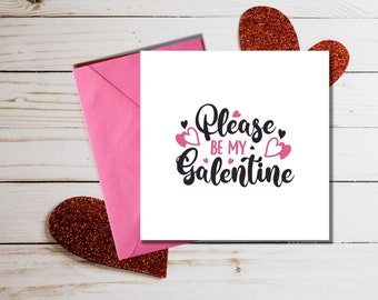 PRINTABLE Happy Galentine's Day Card Digital Download, Printable Valentine for Friend, Print at Home Galentine Card, Valentines Day Card