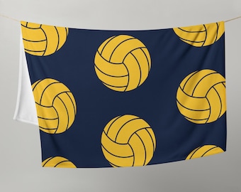 Water Polo Ball Throw Blanket