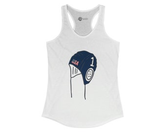 Water Polo USA Cap Women's Ideal Racerback Tank