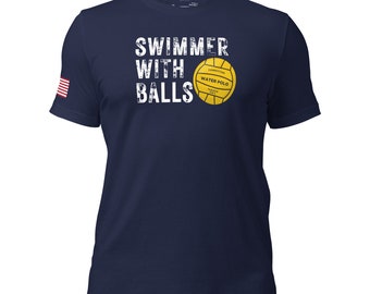 Swimmer with Balls (Water Polo Ball) Unisex t-shirt
