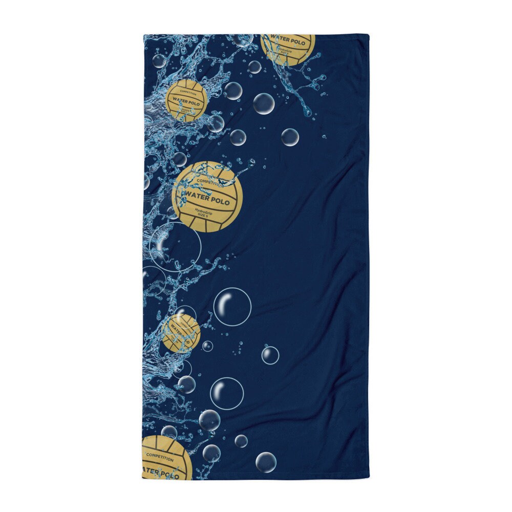 Splish Splash Water Polo Towel Etsy