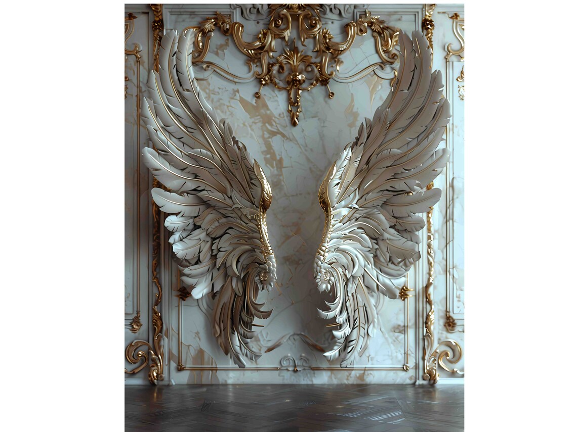 15 Angel Wings Digital Backdrops, Maternity & Studio Backgrounds ...