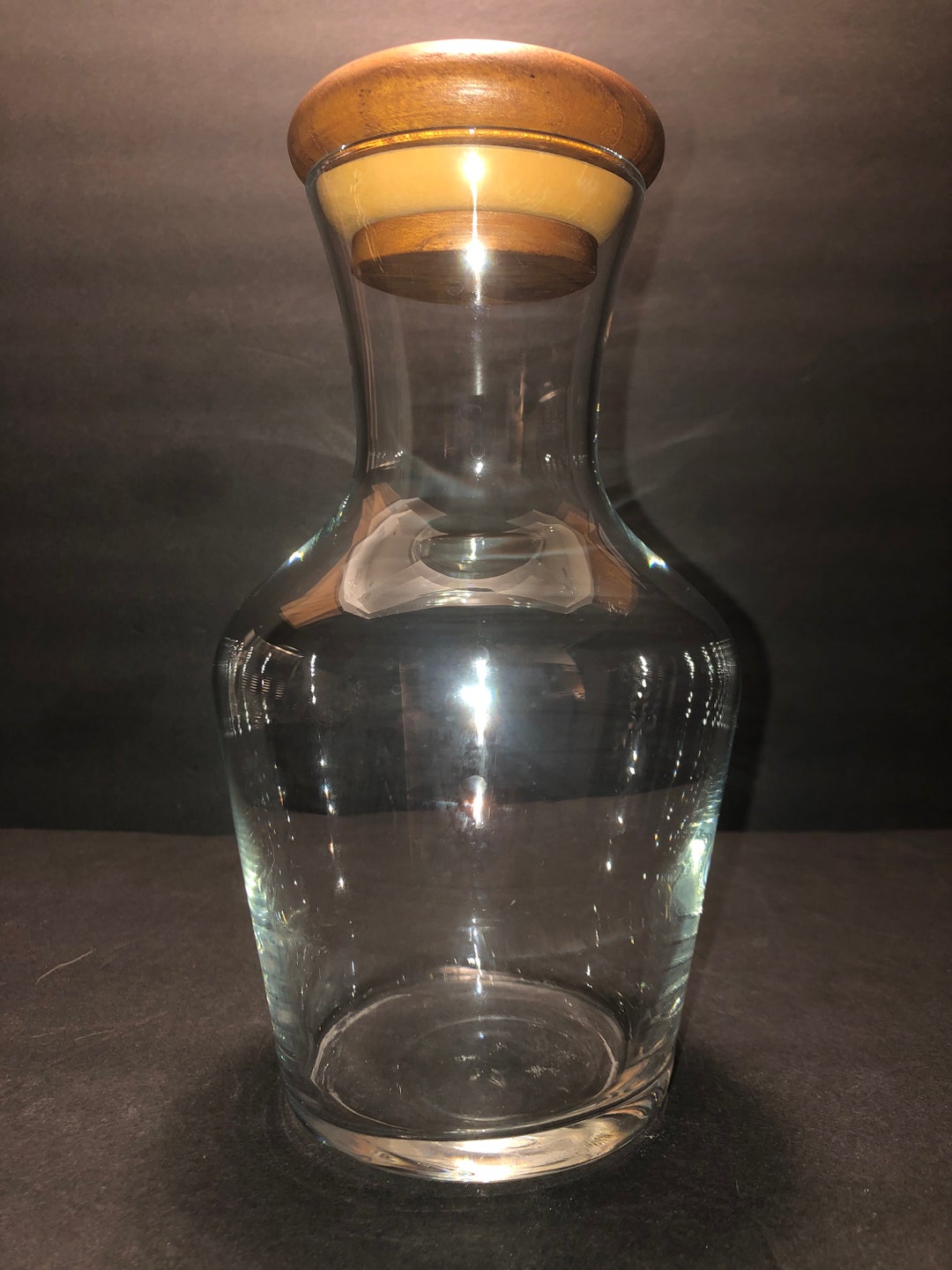 Luminarc Verrerie D'arques France Teak Covered One Quart Glass Carafe ...