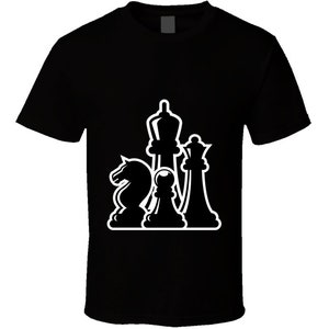 Chess Board Game Pawn Rook Knight Fun T Shirt