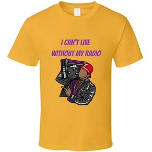 Ik kan niet leven zonder mijn radio Hip Hop Muziek Guy Gift T Shirt