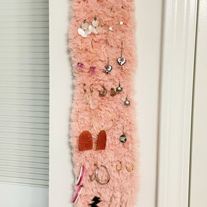 Fuzzy Earring Holder