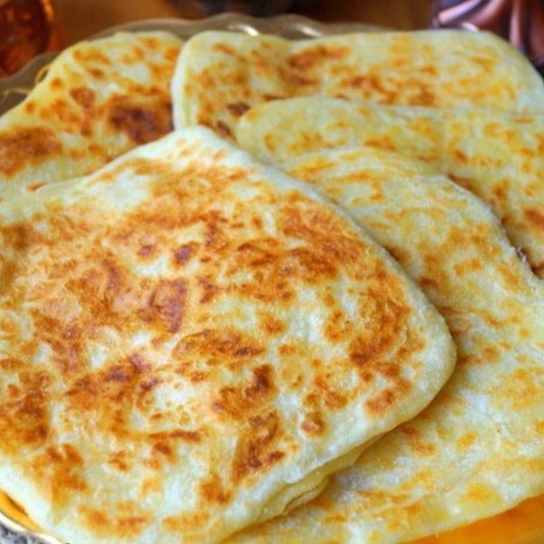 Moroccan Breads & Sweets: Msemen or Malwi , Moroccan bread, Moroccan delicious pancakes, and breakfast.