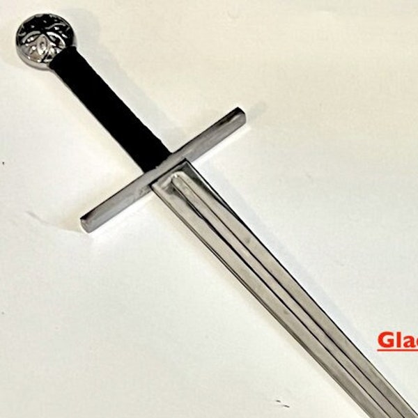HEMA Battle Sword Full tang, Carbon Steel Medieval Sword, Handmade Sword, Dueling Sport Blunt Sword