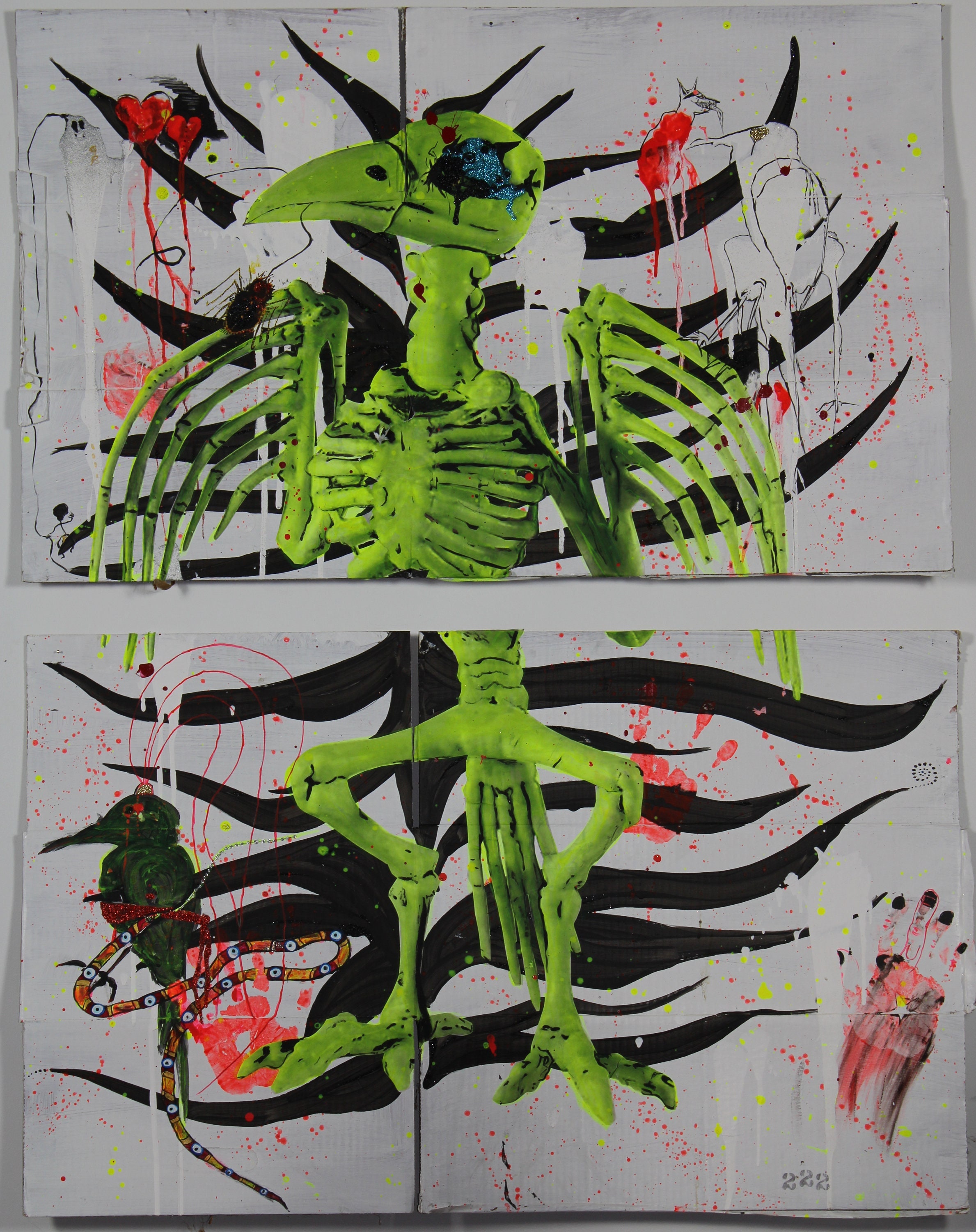 45x32cm Death NYC Ltd Ed Hand Signed Graffiti Pop Art Print "