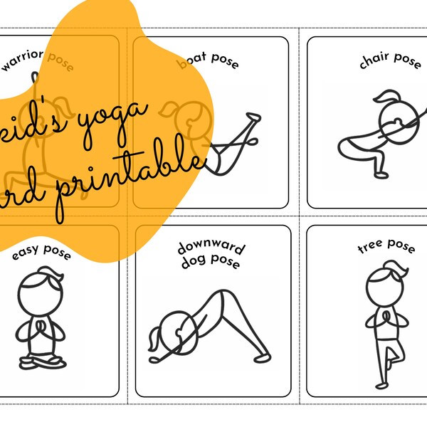 Yoga Cards for Kids - Etsy