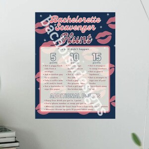 Bachelorette Party Scavenger Hunt