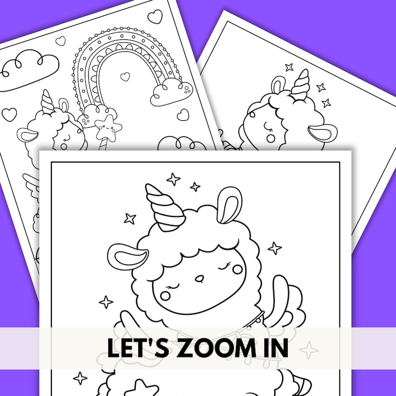 Rainbow Llama Coloring Pages - Printable Llamacorn Coloring Pages for ...