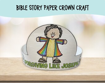 Joseph the Dreamer Bible Story Paper Crown Craft for Sunday School Kids
