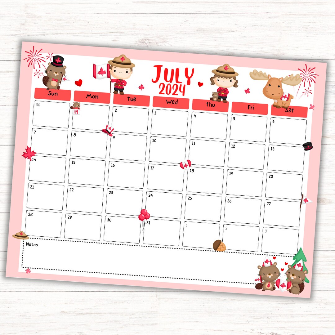 editable-july-2024-calendar-canada-day-themed-calendar-printable-calendar-instant-download-etsy