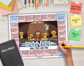 ダニエル聖書探しゲーム、聖書の書物探しゲームは、日曜学校やキリスト教のホームスクーリングの子供向けアクティビティです。